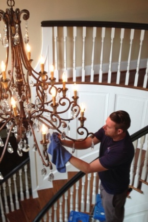  Chandelier cleaning