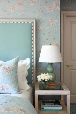  Blue wallpapers: tenderness and lightness in the interior