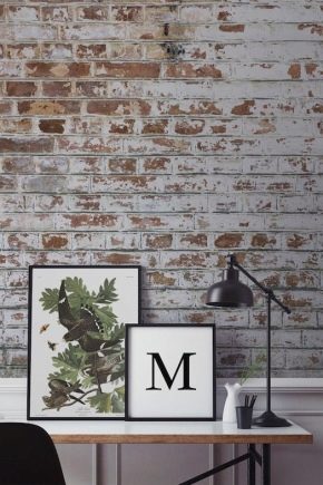  Brick wallpaper in modern interior