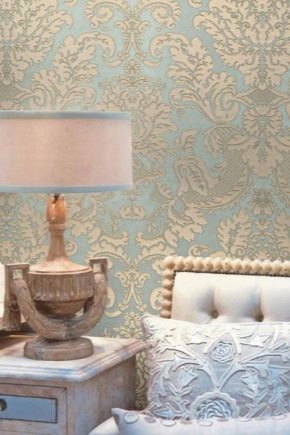  Wallpaper with monograms - a good choice in any room