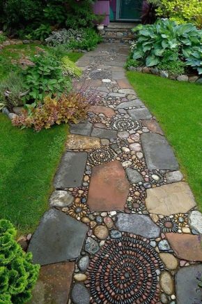  Garden paths: how to make cheap and beautiful with your own hands?