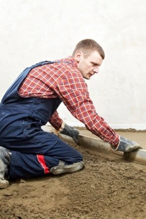  Screed under heating lantai: pilihan bahan dan ciri-ciri mengisi