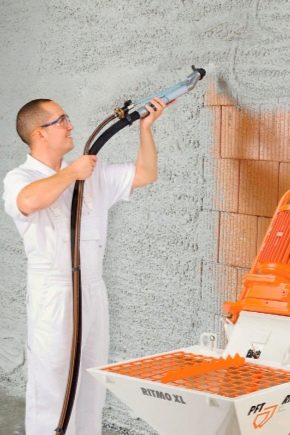  Mechanized plaster for walls: ang pros and cons