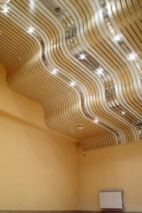  Rack ceilings Albes: varieties and installation features