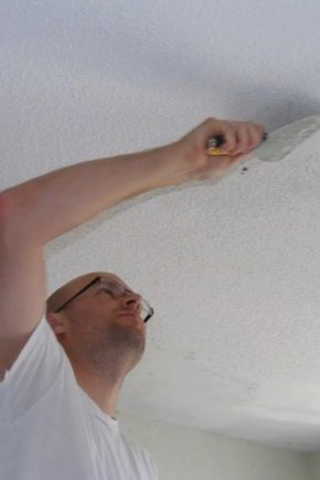  How to wash whitewash from the ceiling?