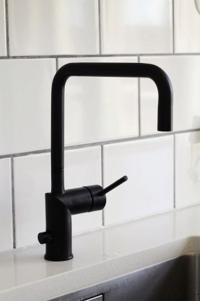  Black mixer in interior design