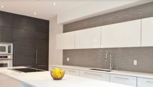  Cabinets to ceiling in modern kitchen