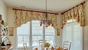  Modern short curtains to the kitchen