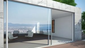  Sliding aluminum doors