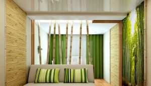  Bamboo wallpaper in the interior