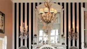  Black and white wallpaper in the interior: a spectacular game of contrasts