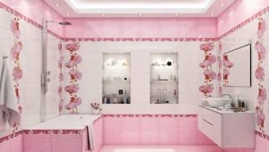  Pink ceramic tiles: interesting design options