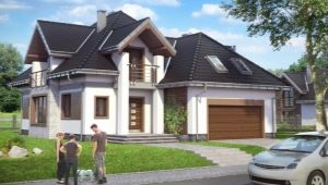 Rumah dengan garaj: pilihan yang indah untuk projek pembinaan