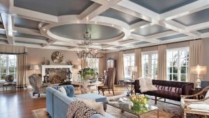  Figured ceilings: modern ideas for interior decoration