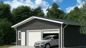  What should be the size of the garage for 2 cars?