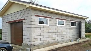  Construction of the garage of foam blocks with their own hands