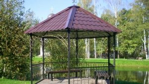  Pergolas made of metal: drawings and instructions for construction