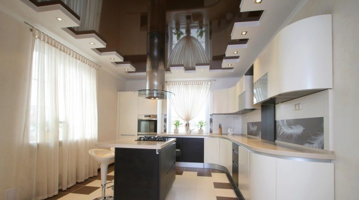  Design stretch ceilings for the kitchen