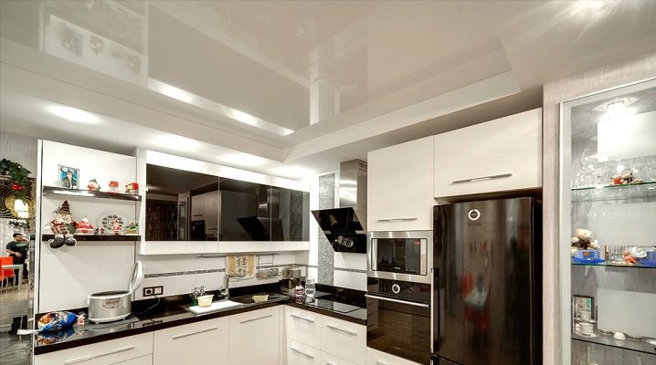  Which stretch ceilings are better for the kitchen: glossy or matte