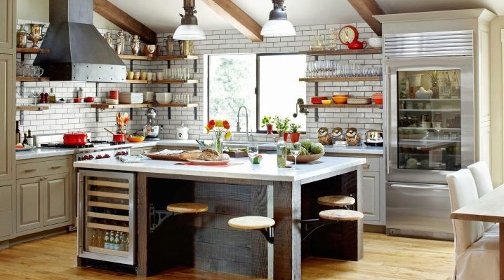  Brick wall in the kitchen