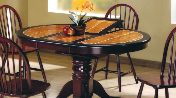  Kitchen table with tiles