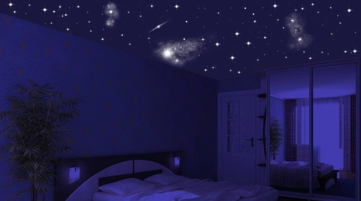  Stars on the ceiling in the nursery