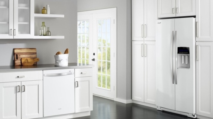  White glass refrigerators