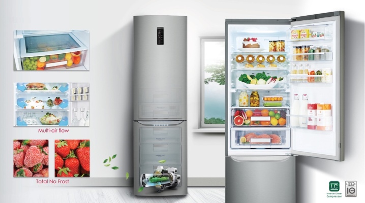  Refrigerators with a dry freezing