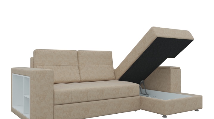  Sudut sofa dengan blok musim bunga