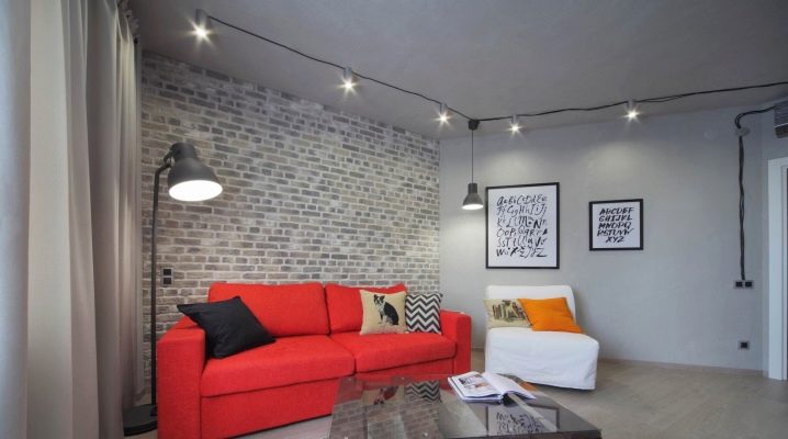  Studio apartment sa style loft: creative gulo sa interior