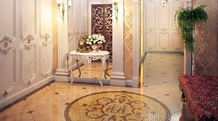  Selection of floor tiles in the corridor