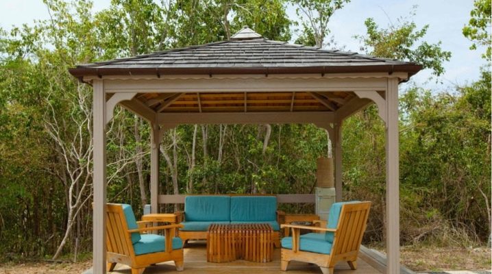  Summer gazebos: mga form at disenyo