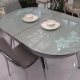  Glass sliding kitchen table