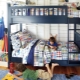  Bunk wooden beds