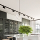  Wooden bar stools in the interior of the apartment