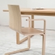  Wooden chairs with armrests in modern style