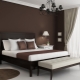  Brown wallpaper in a modern interior