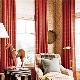  The combination of colors in the interior: combine curtains and wallpaper