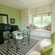  Green wallpaper - a bright solution in the interior