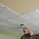  How to glue the ceiling tiles from foam?