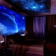  Stretch ceiling Starry sky: a spectacular detail in the interior